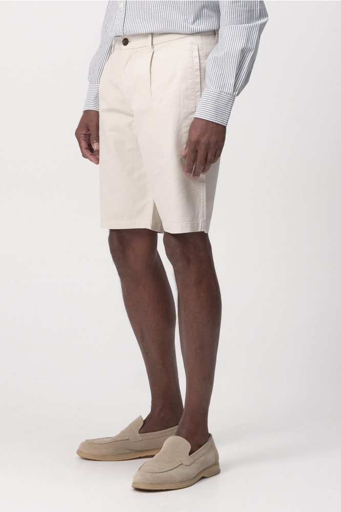 PLEATFORD SHORT 096112 8022 CRYSTAL GRAY BEIGE